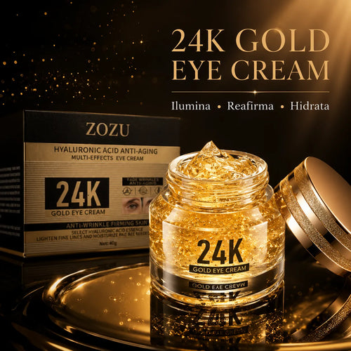 Crema de Ojos Oro 24K con Ácido Hialurónico
